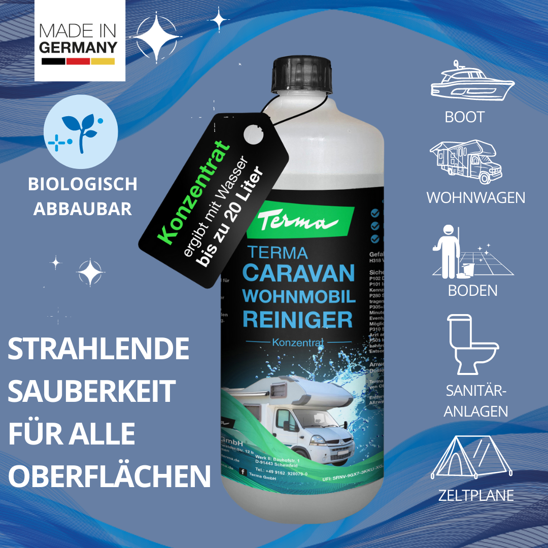 Terma Caravan Wohnmobil Reiniger 1 Liter Flasche (Konzentrat)